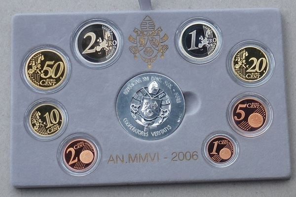 Tutti le monete: Vatikan ++ EURO Satz 2006 mit Silber – Usato da Walkringen venduto da Casablanca777 3