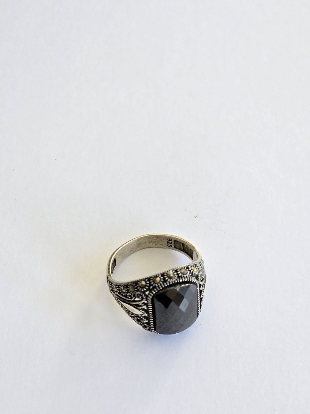 Onyx Ringe: Bague en argent, Onyx, taille 61 – Neu und originalverpackt aus Neuchâtel von NIDAVELIR 1