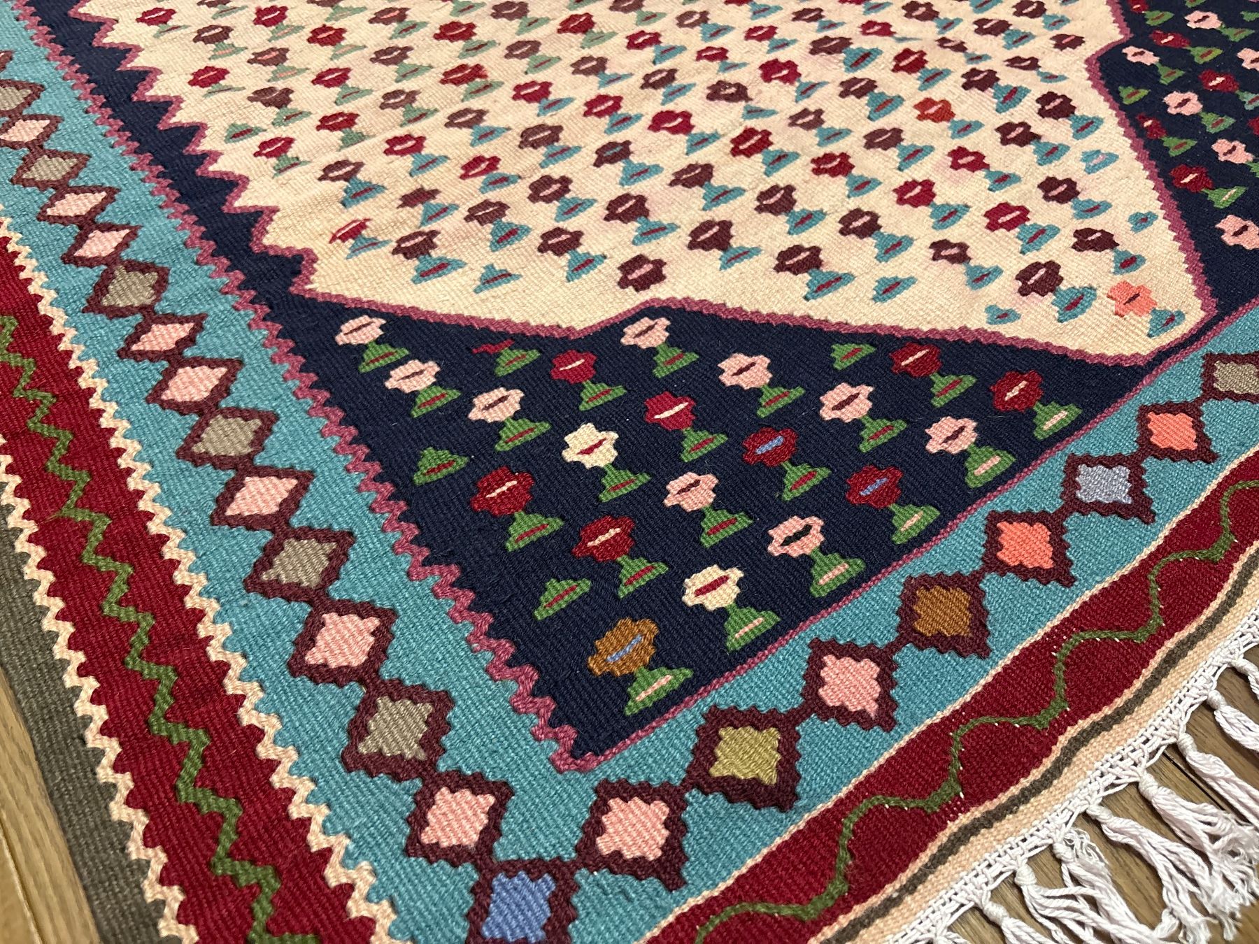 Tappeti: Kelim modern Orientteppich Teppich 174x99 – Usato da Bennau venduto da Mayer_Carpets 5