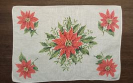 Tischset Kreier Motiv Weihnachtssternpflanze