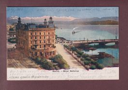 ZÜRICH - Hotel Bellevue - 1901 // Rück verletzt //