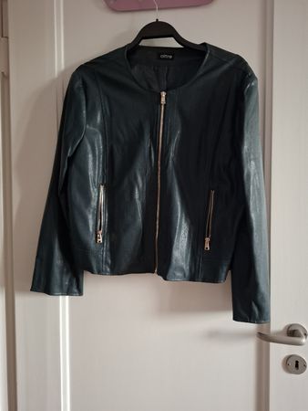 Giacca donna Oltre similpelle verde tg 48