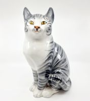 Chat en porcelaine Ronzan Rare made in Italy 1950-1970