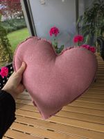 ❤️ Herz-Kissen, rosa, neuwertig ❤️