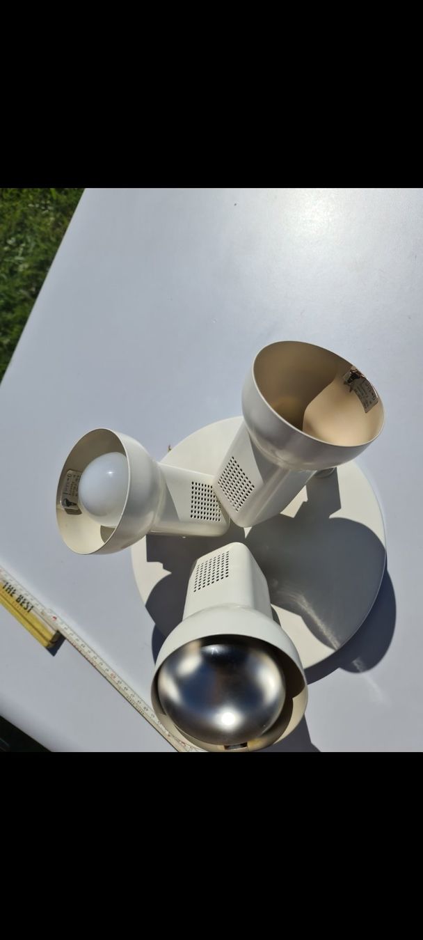 Lampadari & plafoniere: Vintage Spot Lampe, Deckenlampe, Weiss – Usato da Niederlenz venduto da DaveDasWahnsinn 1