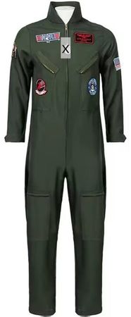 Herren Kostüm Militärpilot M/L Top Gun Fasnacht Halloween