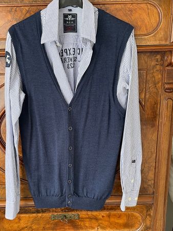 Herren Gilet L MANOR 100% Merino