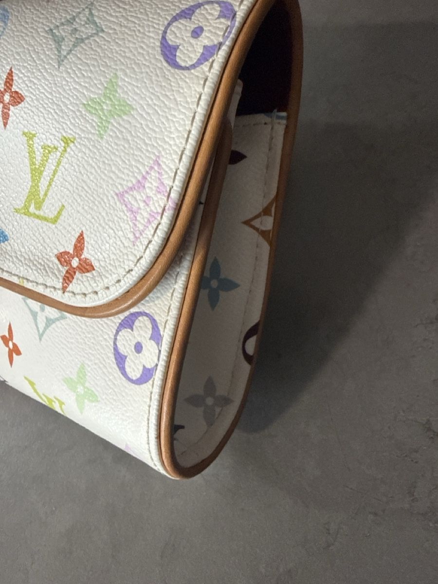 Louis Vuitton Borse da donna: Louis Vuitton Clutch Multicolore Monogram Studded White – Usato da Lugano venduto da og4_h9b8 2