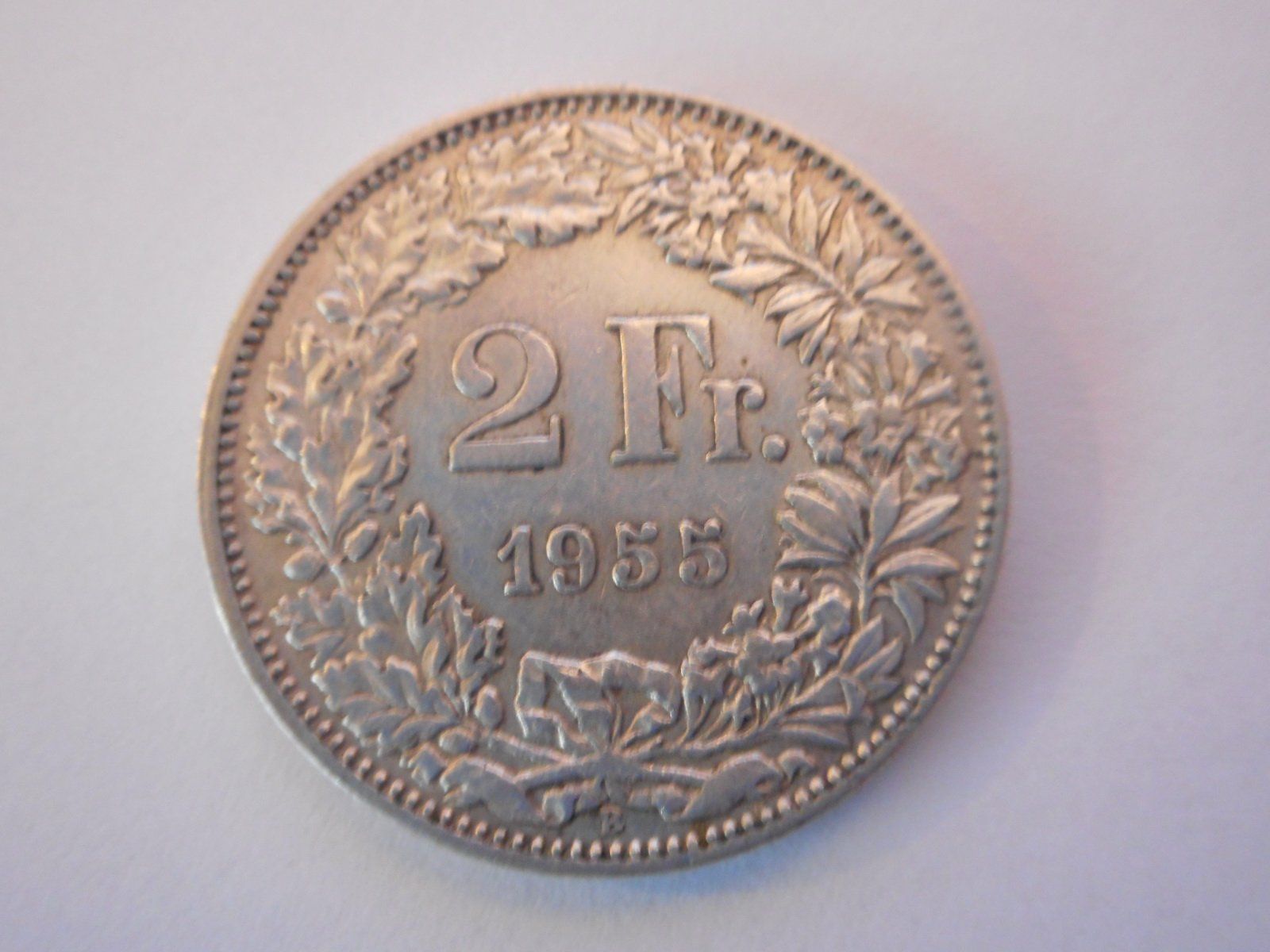 Tutti le monete: 2 Fr. 1955 silber – Usato da Kriegstetten venduto da pizlad2010