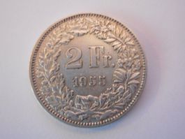 2 Fr. 1955 silber