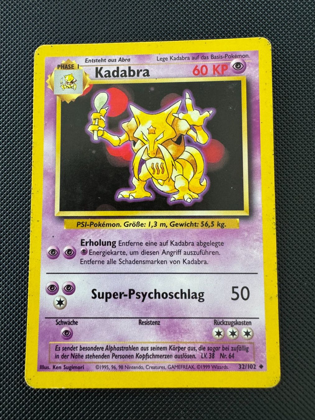 Pokémon Carte collezionabili: Kadabra Pokémon Base Set DE 32/102 – Usato da Dübendorf venduto da d_h_dlr5