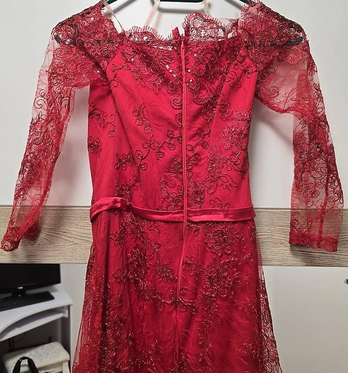 Vestiti: Abendkleid Rot  – Usato da Burgdorf venduto da vio_g9mn 3