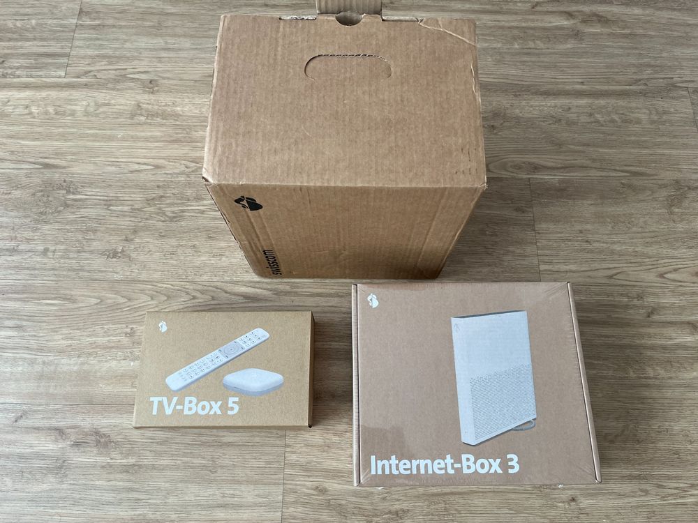 NEU Swisscom Internet-Box 3 + TV Box 5 | Kaufen auf Ricardo