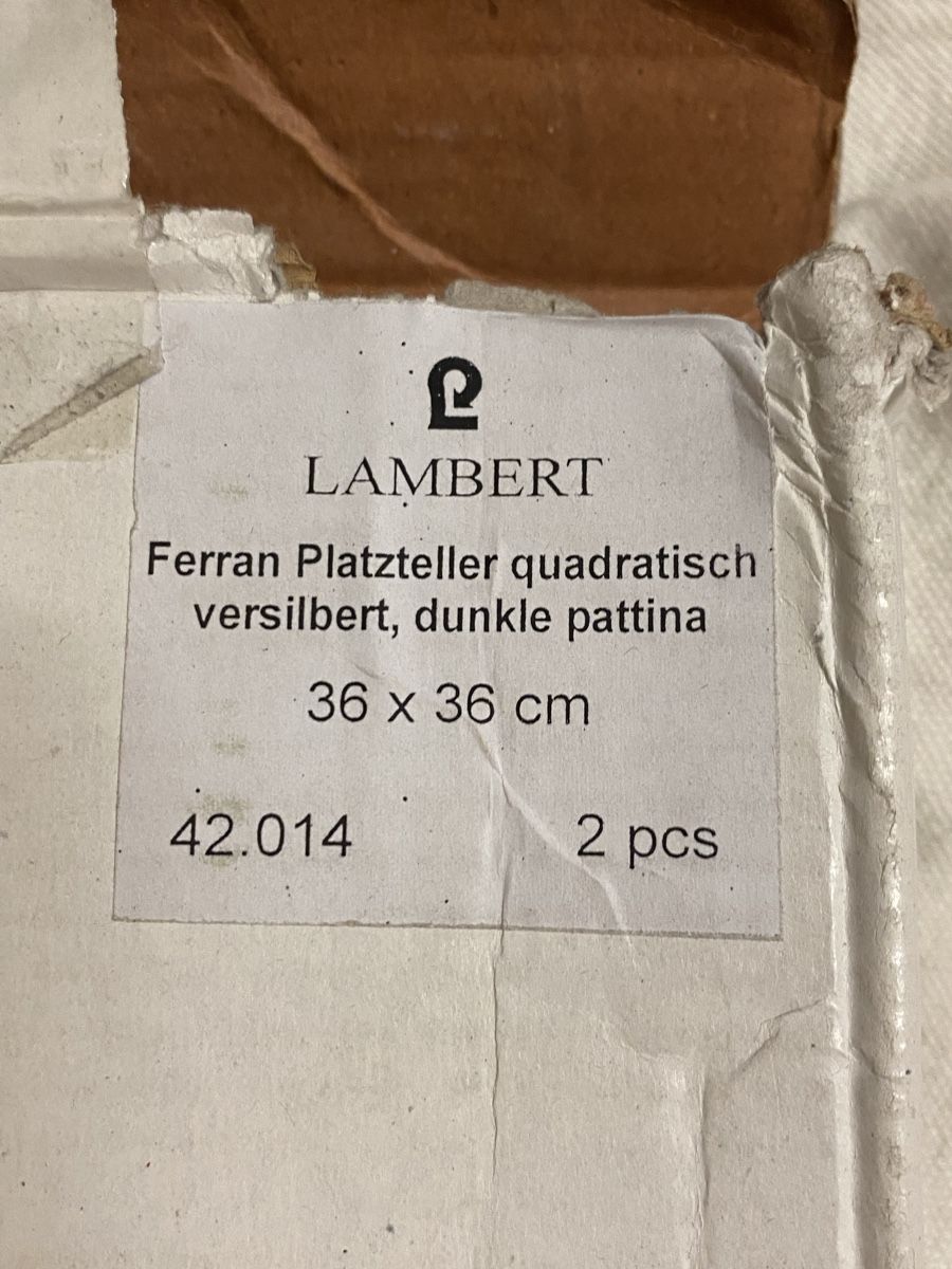 Lambert Sottobicchieri: Lambert Ferran Untersetzer 7 Stück versilbert Untersetzer – Usato da St. Gallenkappel venduto da Luap. 4