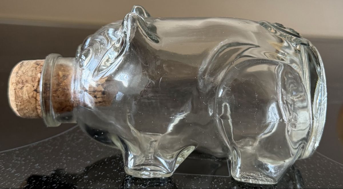 Bicchieri: Altes Pressglas Schwein – Usato da Basel venduto da Kanako