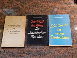 3 alte Bände: Partei, Familie, Führer. Zeitzeugen.