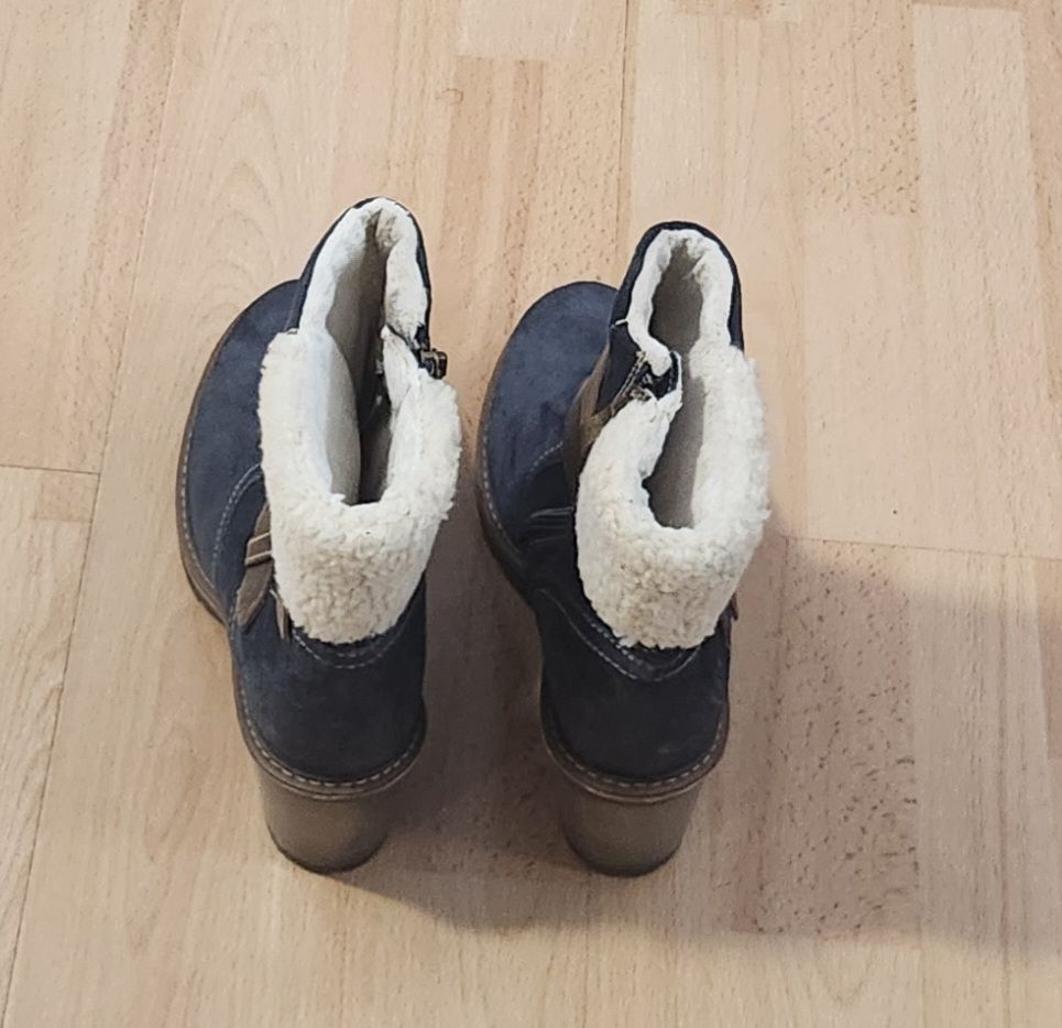 Tamaris Damenschuhe: Bottines Daim  Tamaris bleu fourrées taille 41  – Gebraucht aus Niedergösgen von Eva2410 1