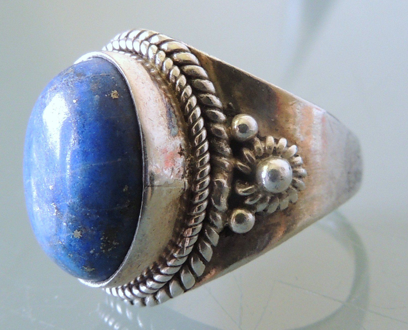 Anelli: Lapislazuli Silber 925 Fingerring Gr. 57 – Usato da Waldenburg venduto da schaller707 2