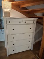 Kommode weiss 100x50x125 cm mit sechs Schubladen gebraucht