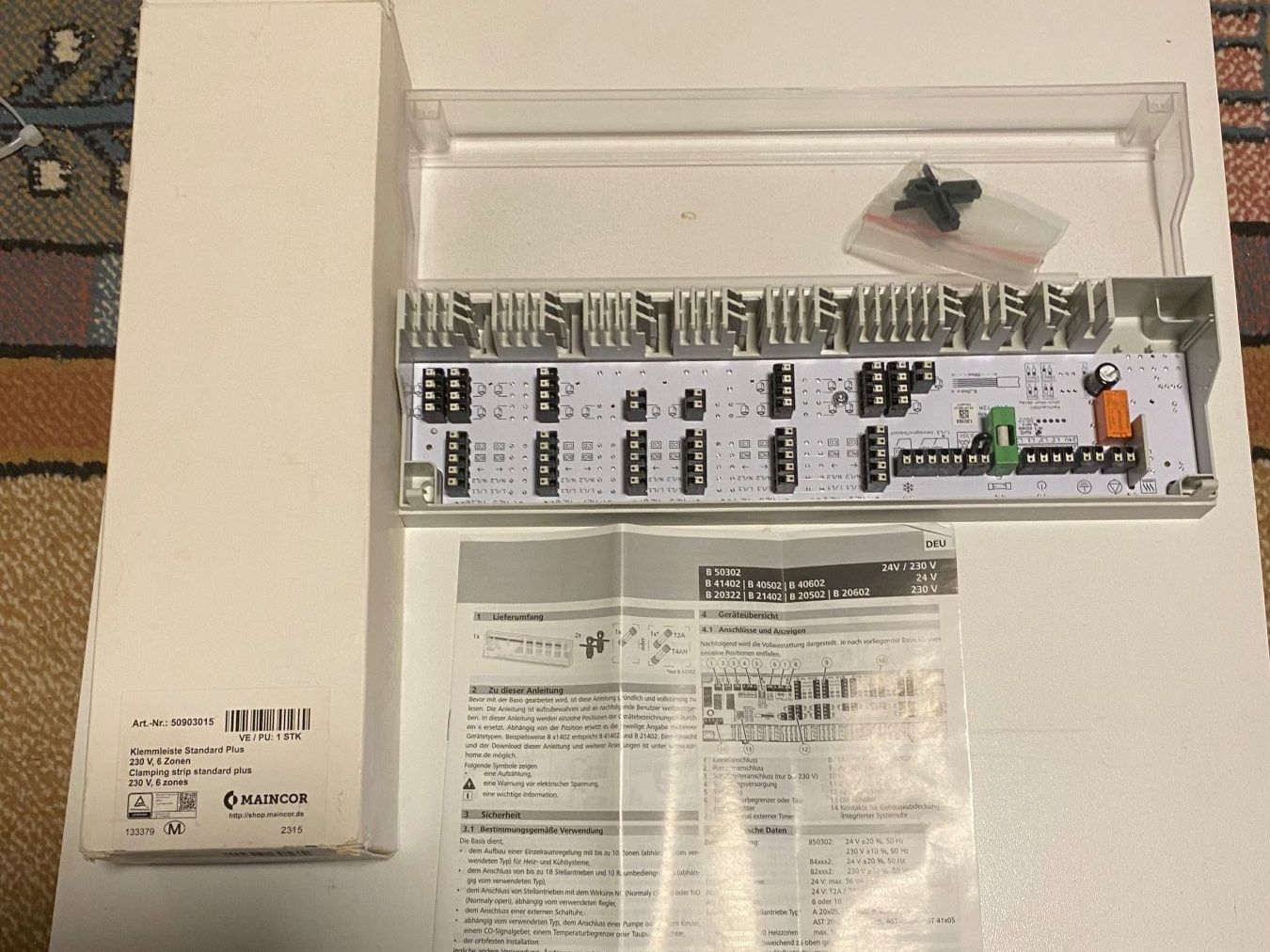 Componenti elettronici: Klemmleiste zu Bodenheizung – Nuovo e nell'imballaggio originale da Zollikofen venduto da Paul-42 2