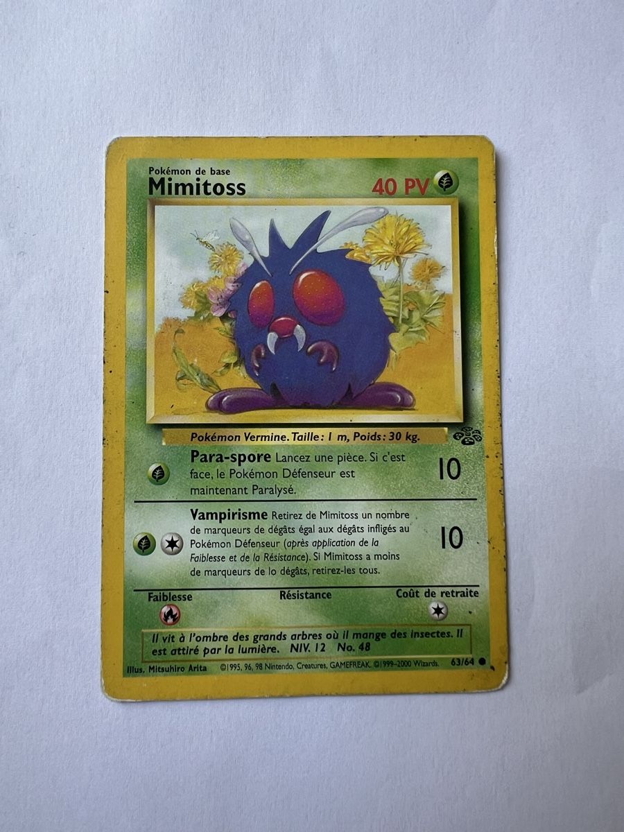 Pokémon Carte collezionabili: Pokemonkarte Mimitoss Jungle – Usato da Willisau venduto da Neiro77