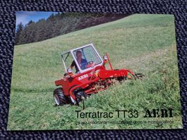 Original Prospekt Aebi Terratrac TT33 italienisch