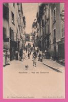 Neuchâtel 1912 Rue des Chavannes sehr belebt