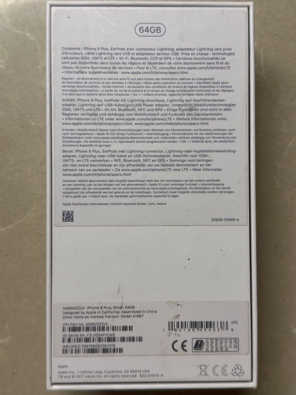 Apple Telefoni cellulari / Smartphones: 📱 Apple iPhone 8 Plus 64GB – iCloud gesperrt – Usato da Weggis venduto da Gore01 3