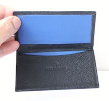 Brabus Black Blue Leather Card Holder Kartenetui Leder