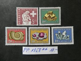 Pro Patria 1958 postfrisch