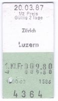 Billette Zürich – Luzern