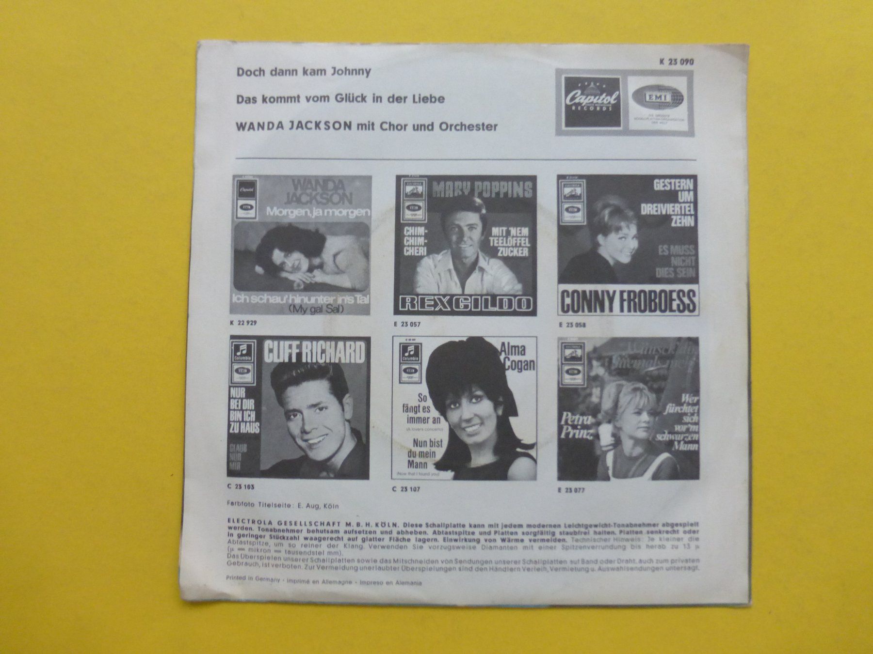 Vinyles: Wanda Jackson – Doch Dann Kam Johnny – D'occasion à Zürich par Swiss57 1