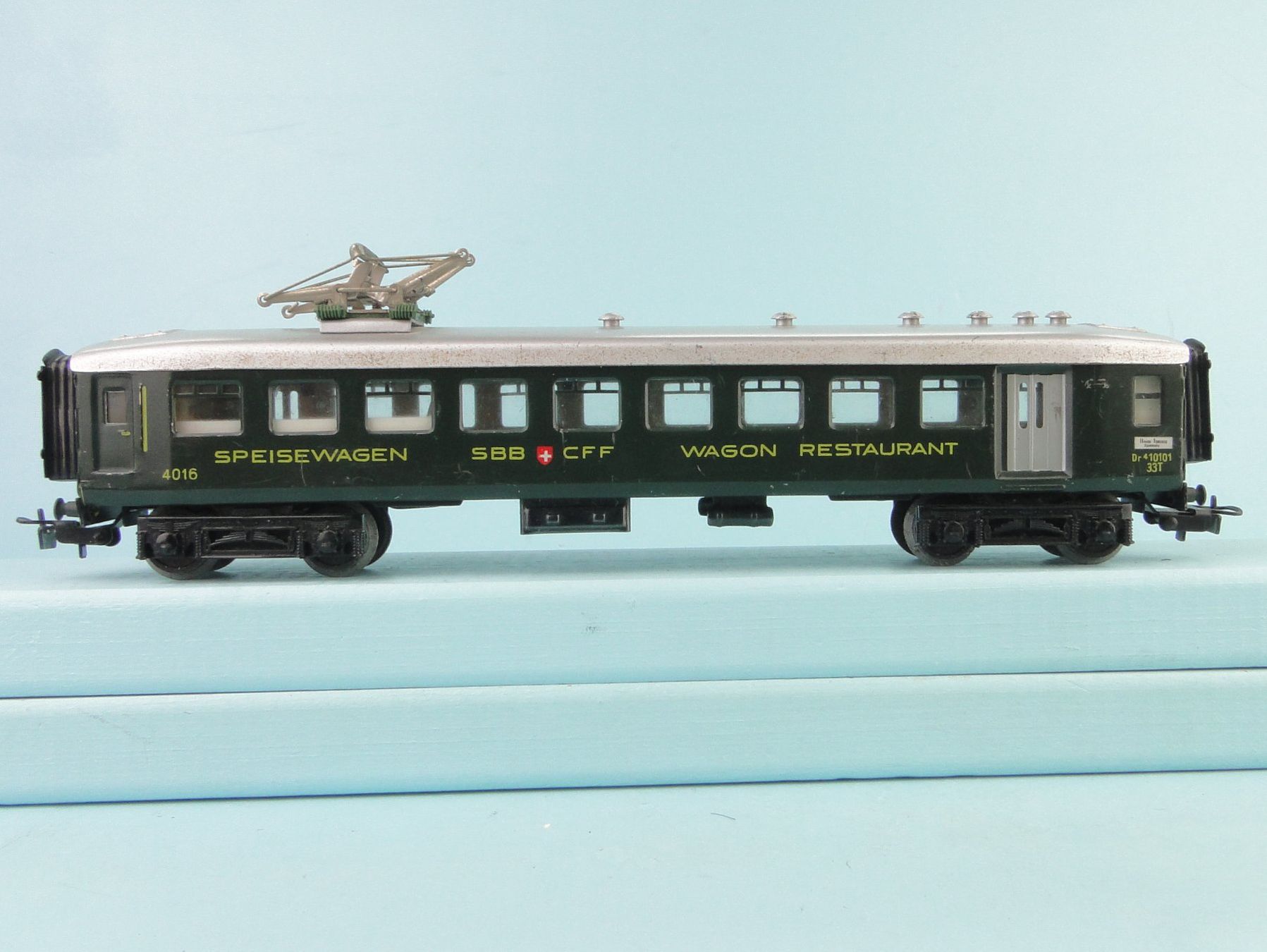 Märklin Modellini di ferrovie: Märklin: 348/2, SBB Speisewagen, Blech – Usato da Bülach venduto da cann11 1