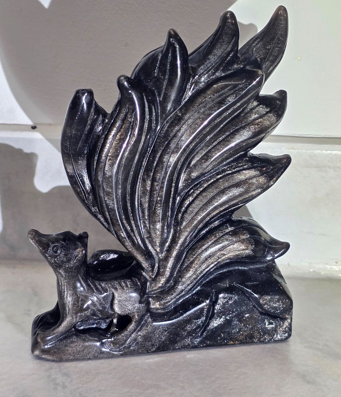 Minerali & Pietre curative: Silber Obsidian Fuchs 355g – Nuovo e nell'imballaggio originale da Matzingen venduto da Shay_Crystalz