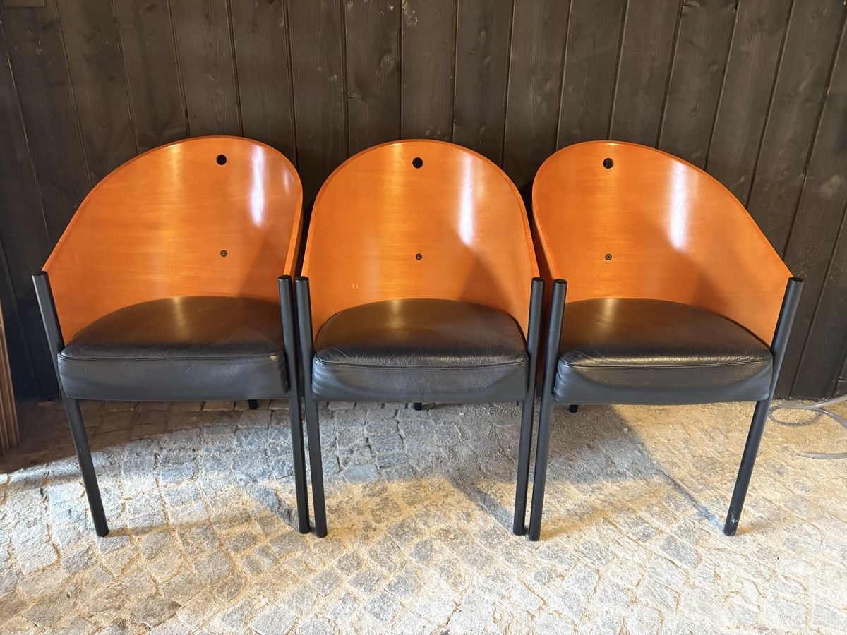Poltrone: Ensemble de trois chaises Costes – Usato da Plan-les-Ouates venduto da mirobinfr