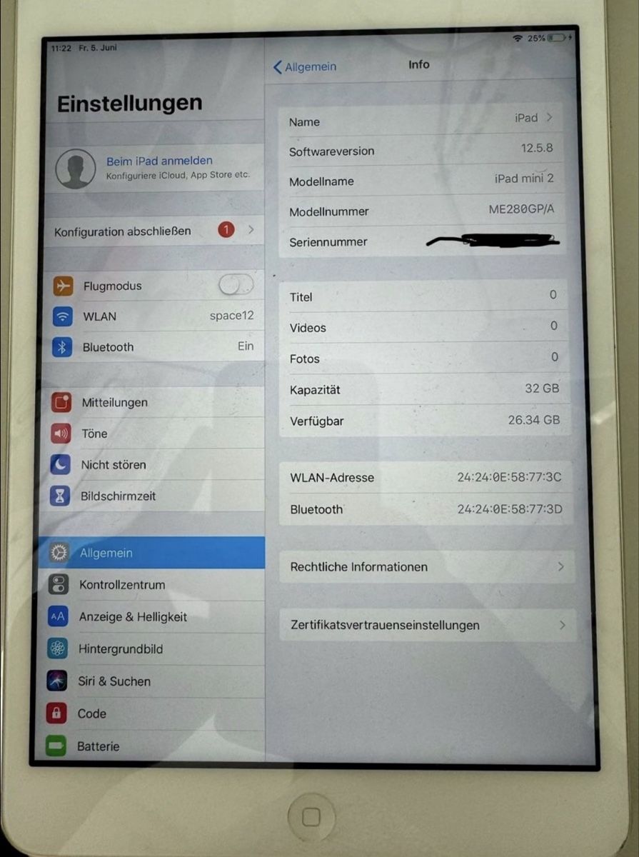 Apple Tablet PC: Apple iPad mini 2 32GB Tablet weiss gebraucht – Usato da Langenthal venduto da Heta06 1