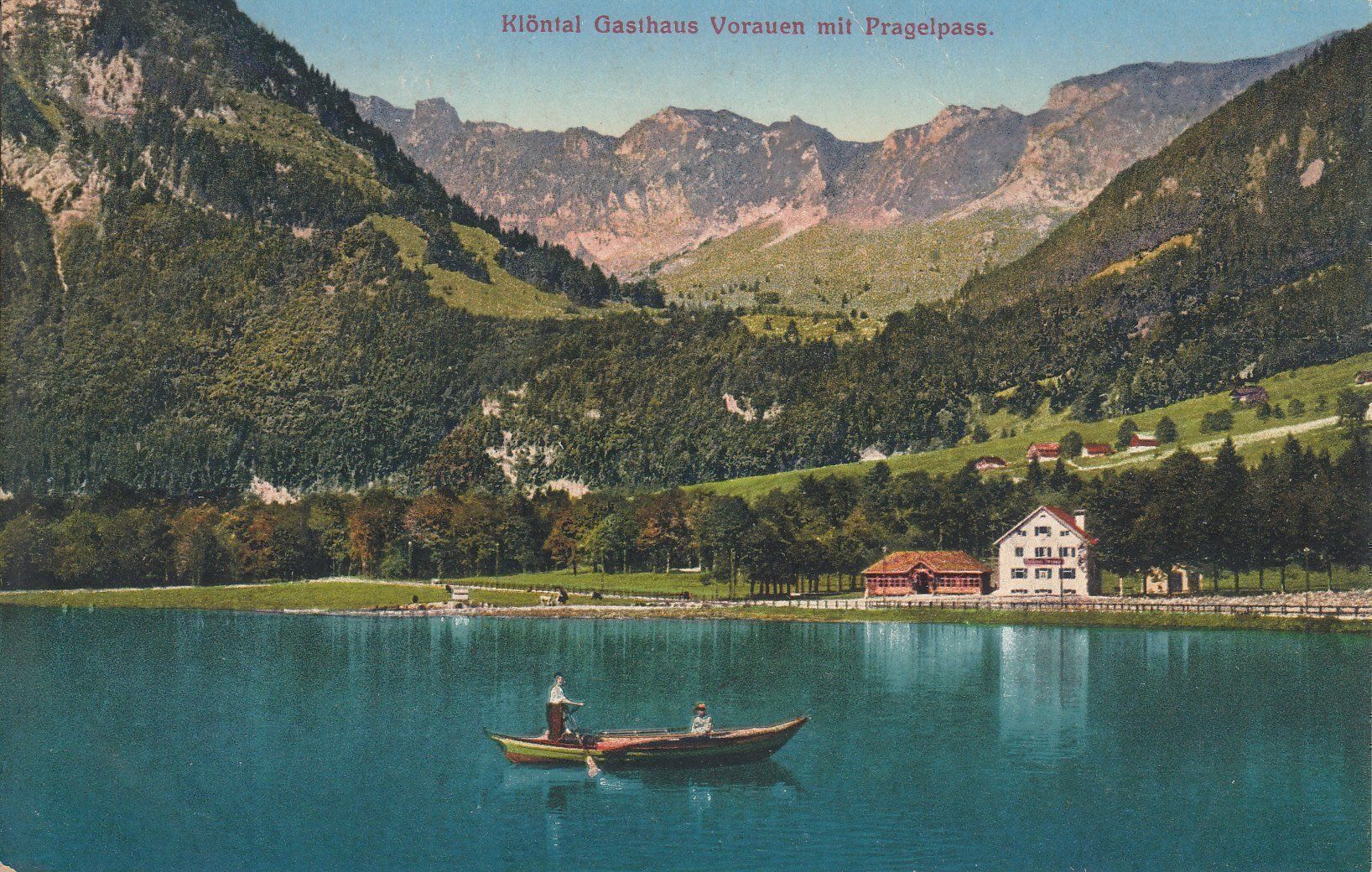 Cartoline postali: Klöntal Vorauen, ca. 1910 – Usato da Bürglen TG venduto da StampGraf