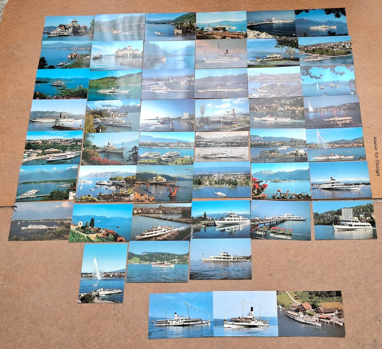 Cartoline postali: 42 Ansichtskarten Schifffahrt CGN Genfersee ungelaufen – Nuovo (secondo la descrizione) da Dietlikon venduto da sparrow10