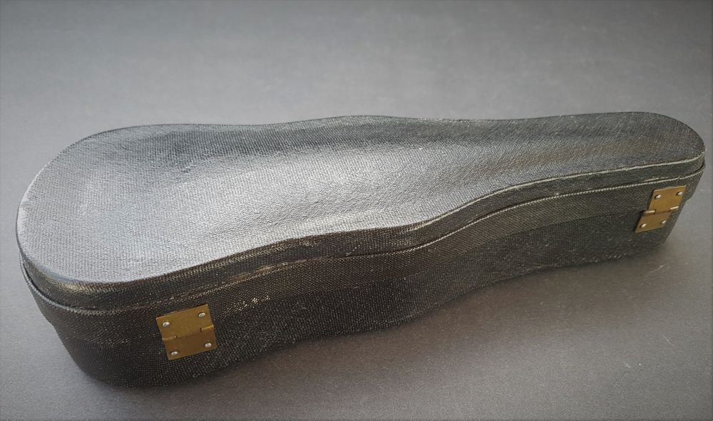 Miniature Violon En Bois Avec étui - Modèle Décoratif 8x3 Cm - Pour Décoration Bureau, Collection - Pas Un Vrai Instrument