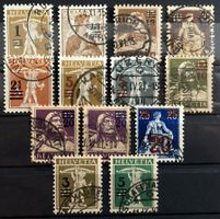 1915-1930, Alle Aufbrauchsausgaben gestempelt, SBK 151 Fr.