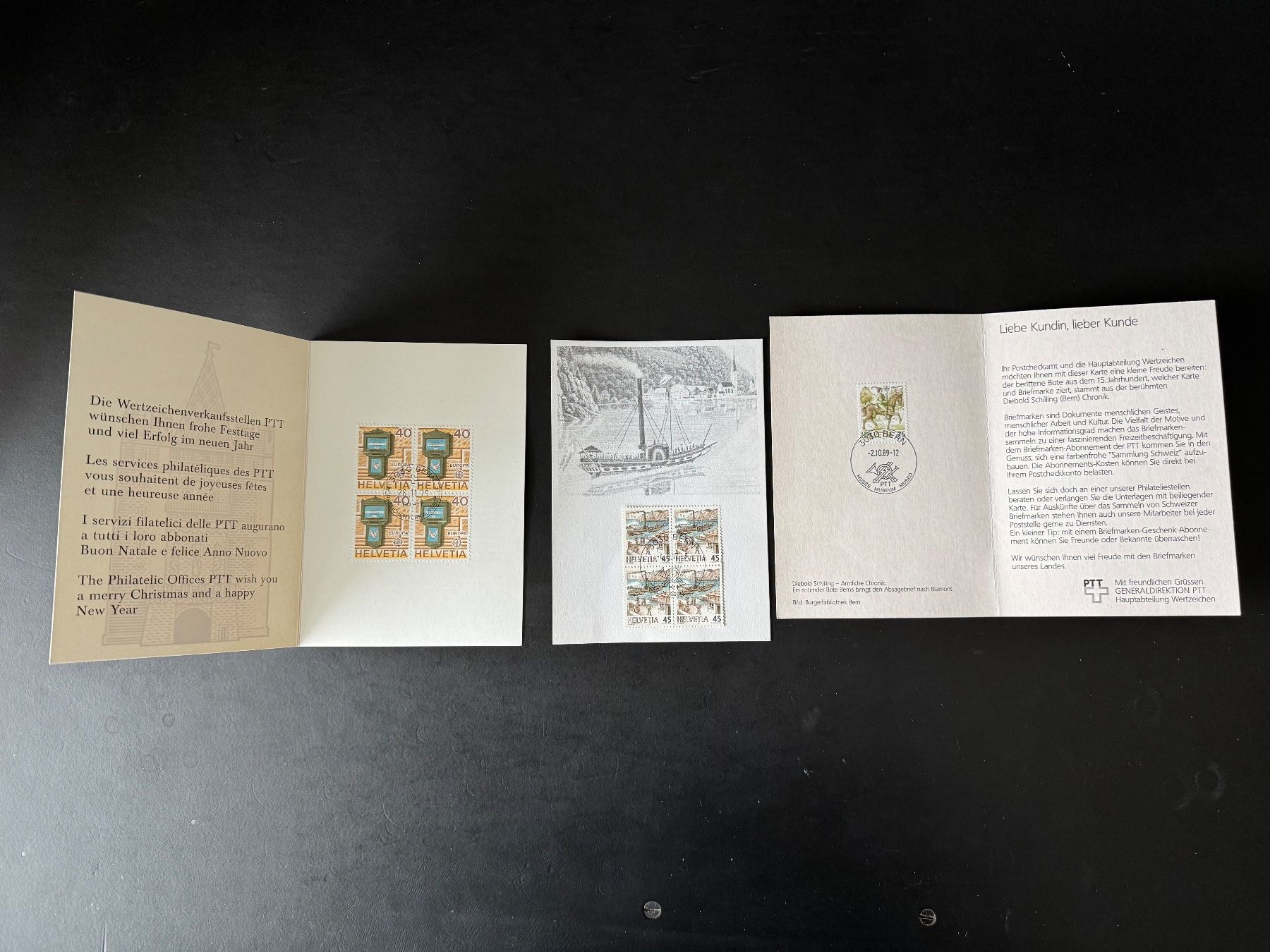 Tutti i francobolli: Briefmarken Schweiz, Viererblöcke – Nuovo (secondo la descrizione) da Thun venduto da abunadh 3