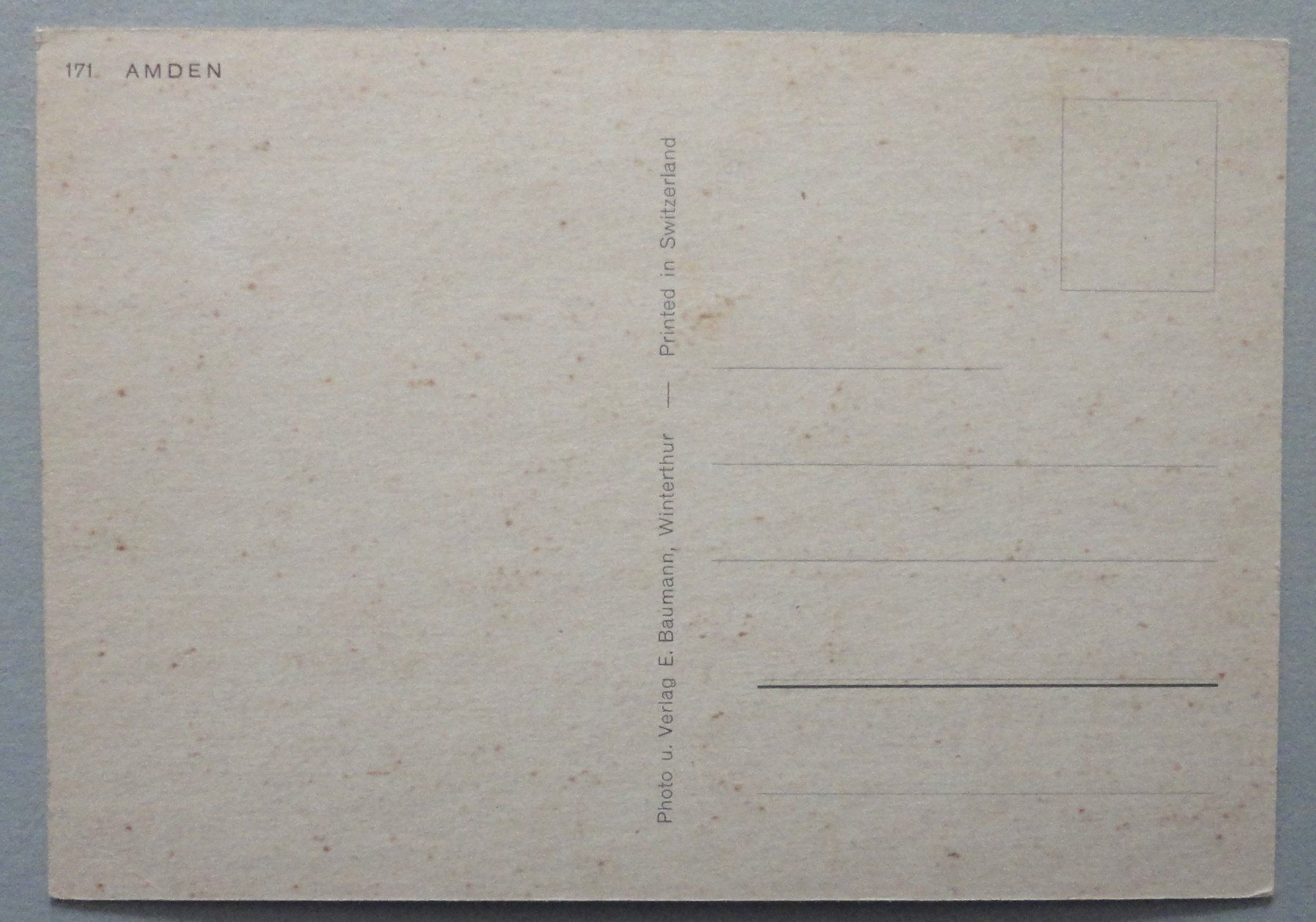 Cartoline postali: Amden – Usato da Fétigny venduto da Billy2miny 1