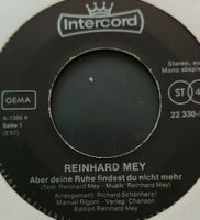 Vinyl Single Reinhard Mey - aber deine Ruhe findest du nicht