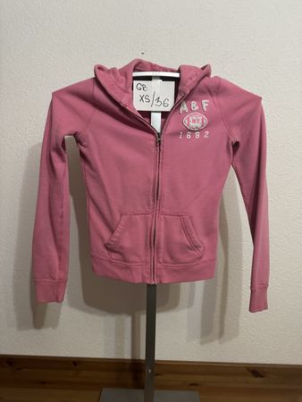 A&F Hoodie Jacke Kapuzenpullover Gr. XS/36 Pink