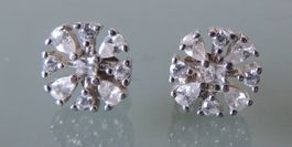 Silber 925 Ohrstecker Zirkonia 9 mm