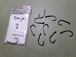 10 hameçons Carpe n° 2 Karpfen Haken