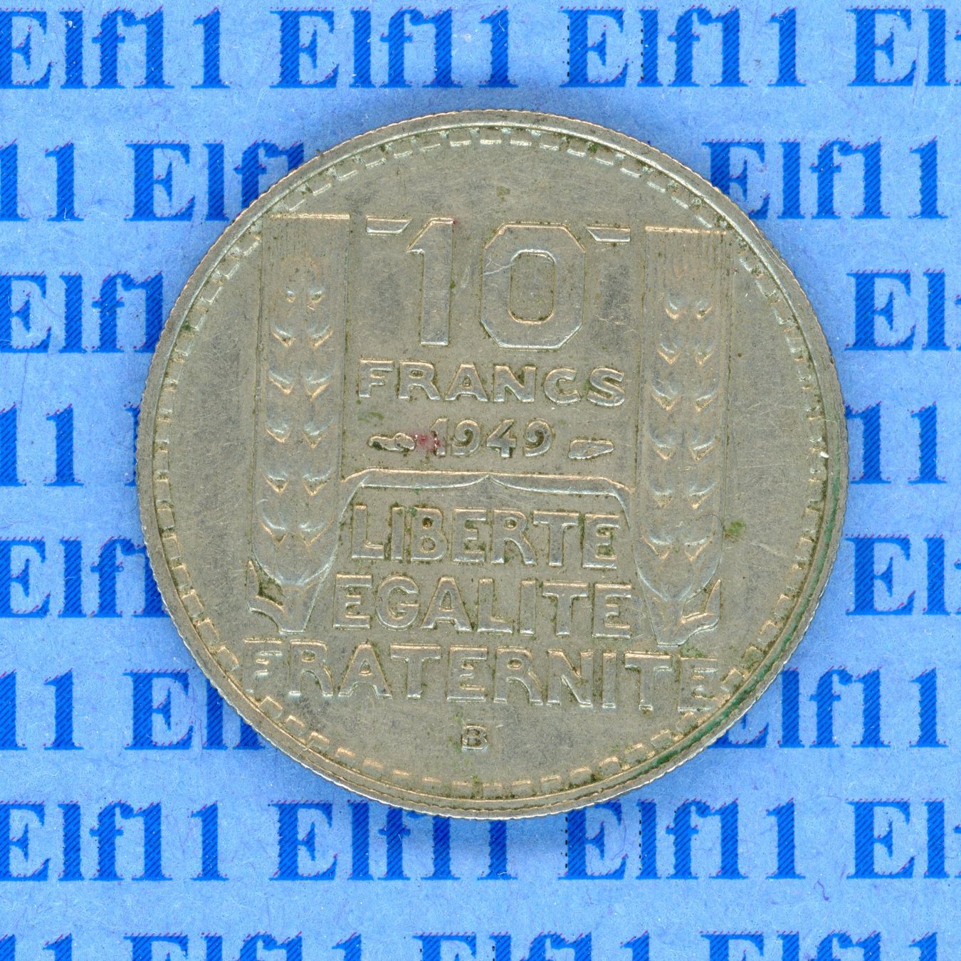 Tutti le monete: FRF__10.00 1949B vz 10 Francs – Usato da Widnau venduto da Elf11