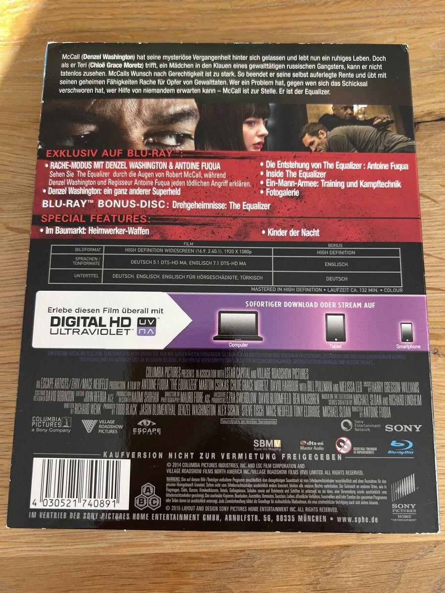 Tutti i DVDs: The Equalizer - 2-Disc Blu-ray – Usato da Steffisburg venduto da balboa_76 1