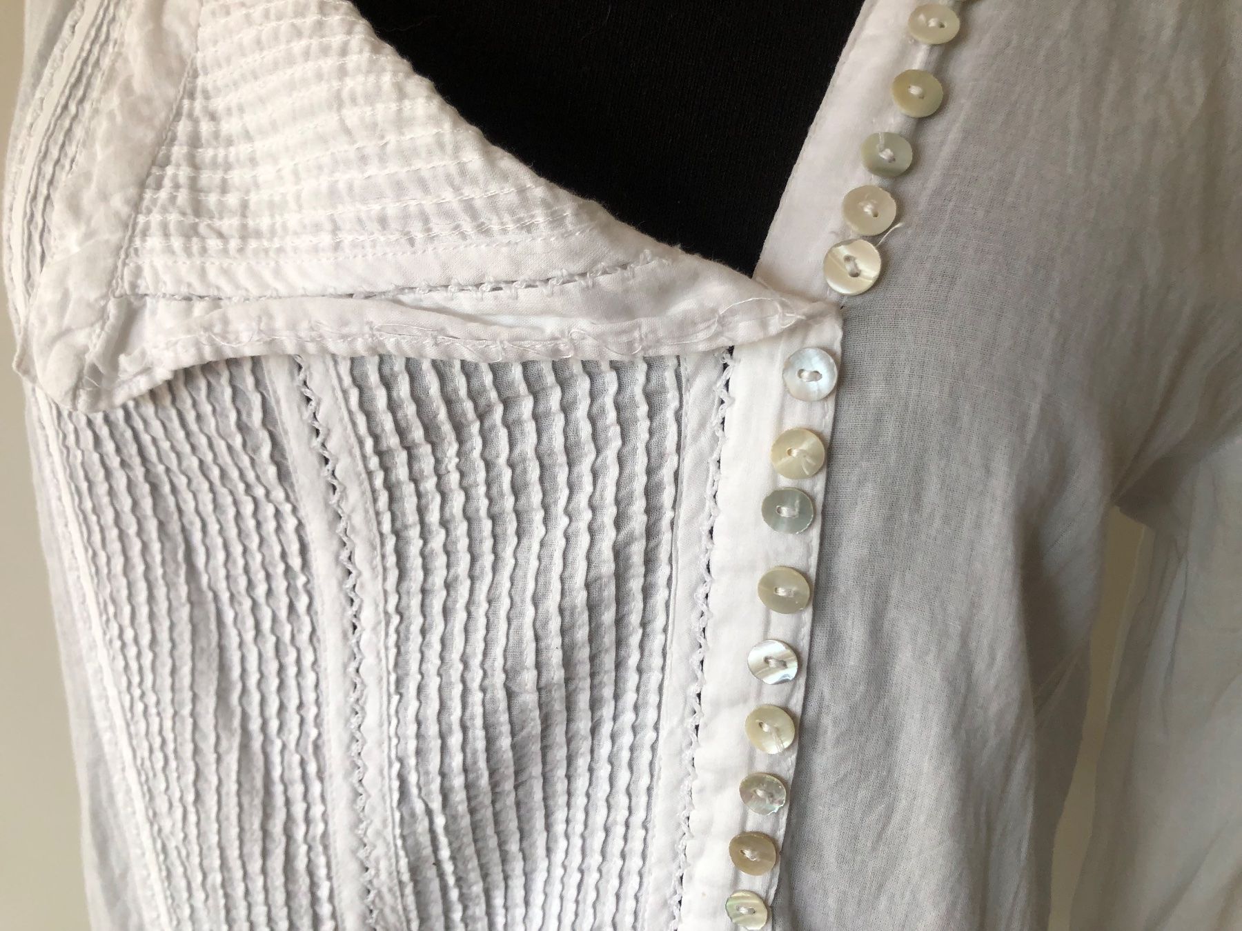 Camicette: Leichte Bluse weiss Baumwolle Top! Gr M – Usato da Bern venduto da Etzy 3