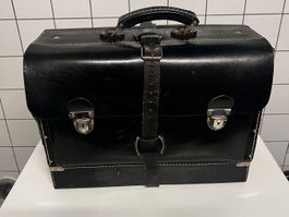Werkzeugkiste Leder schwarz guter Zustand